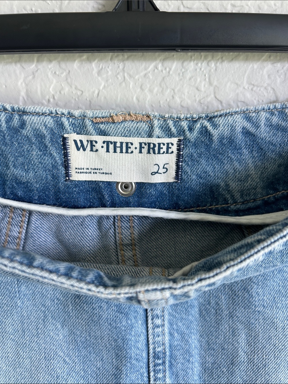 We The Free Light Wash Denim Mini Skirt - Picture 4 of 4